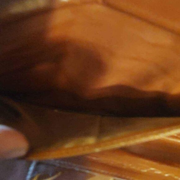 Vintage Leather Womens Wallet with Checkbook Holder - Picture 9 of 11